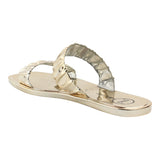 Sandalia Piso Para Mujer Lob Footwear Pvc Oro 53504051