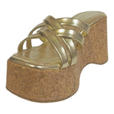 sandalia cuna para mujer lob footwear pu oro 56204035